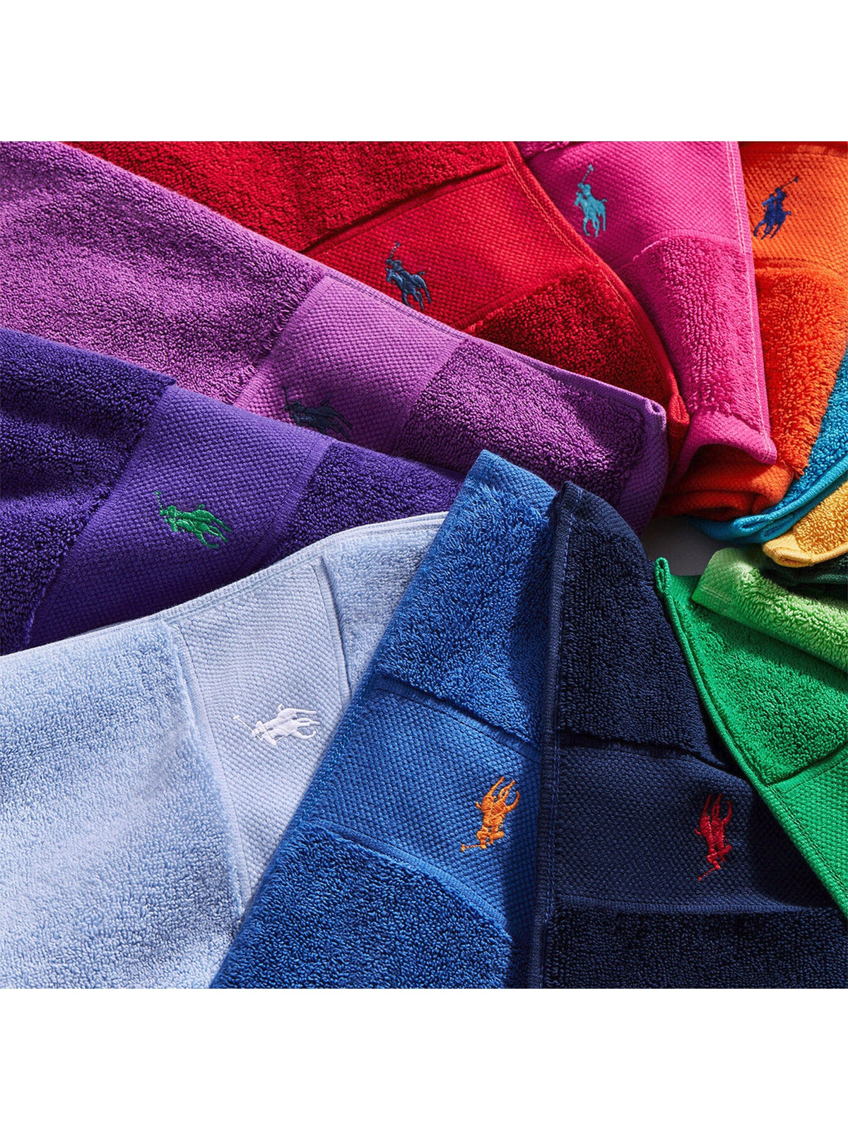 Polo Player Bath Towel Blue