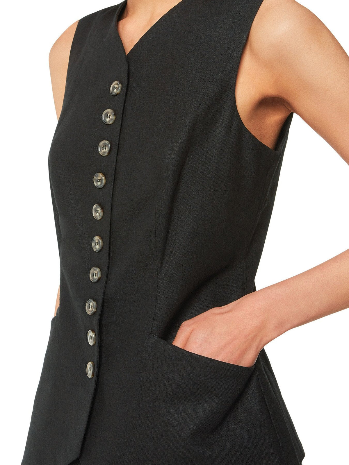 Lindsey Linen Blend Waistcoat