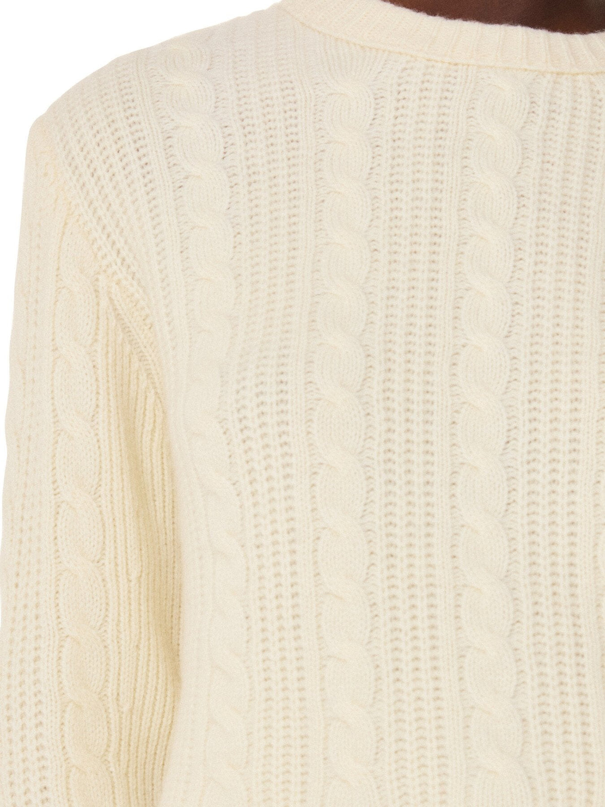 Cable Detail Crew Neck Knit