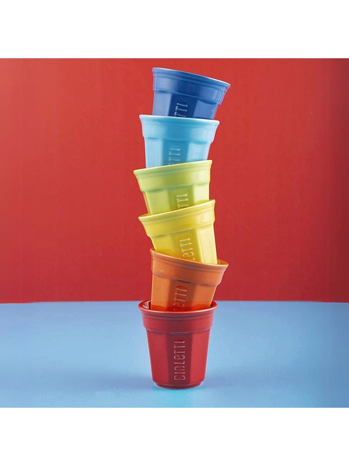 Multicoloured Espresso Set 6-Pieces