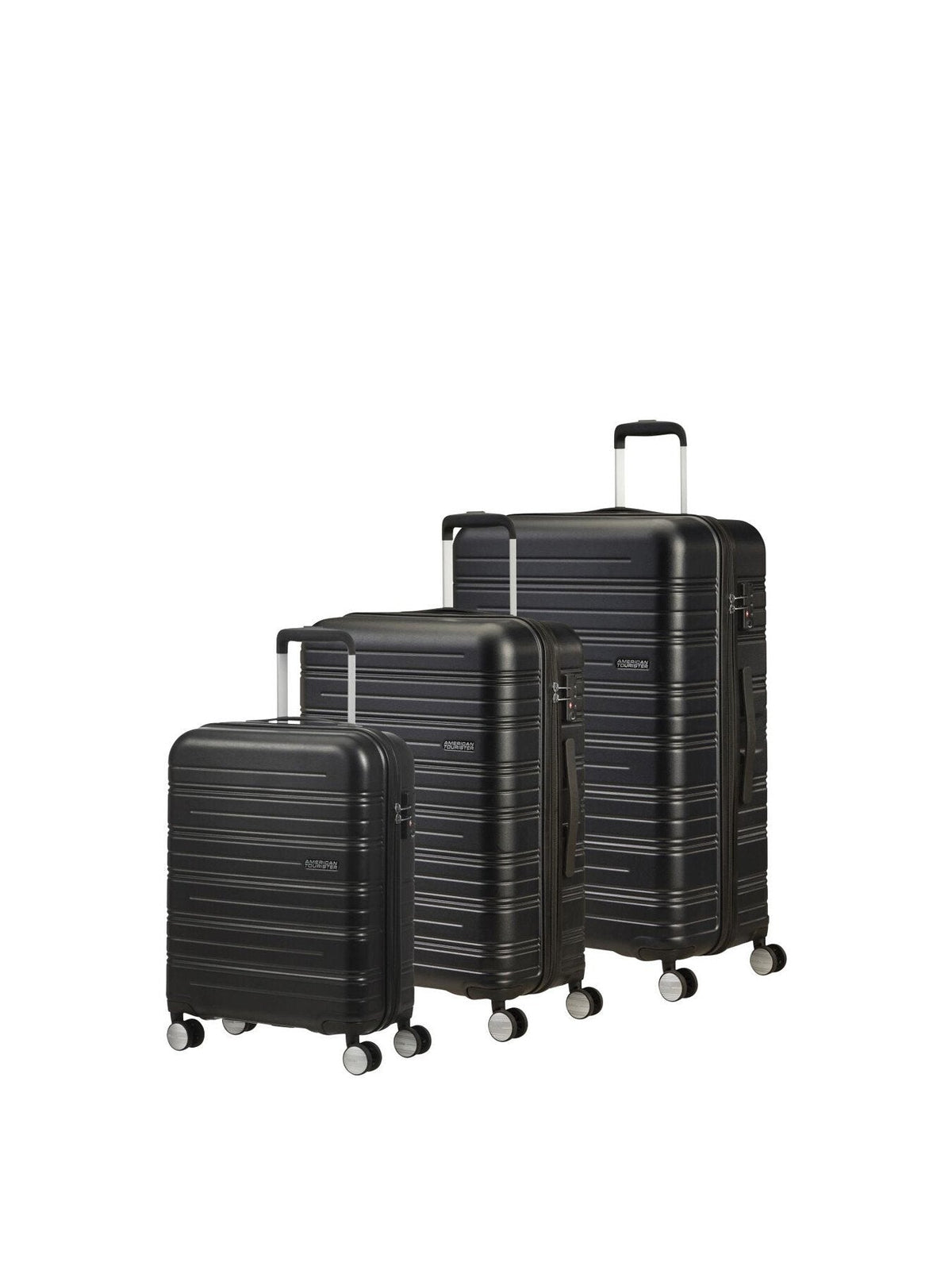 American Tourister High Turn Spinner 67cm Suitcase Matt Black