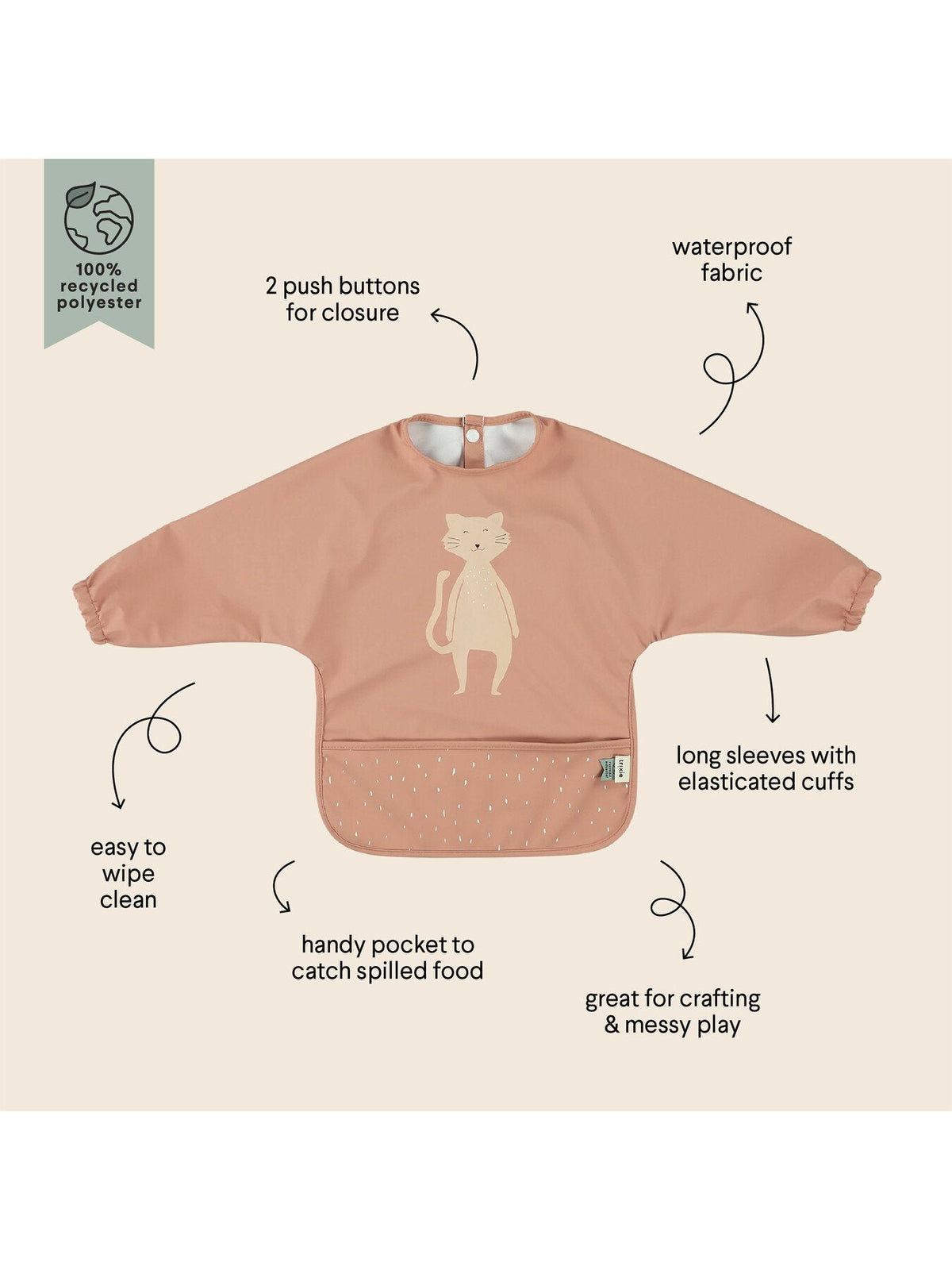 Mrs Cat Waterproof Bib