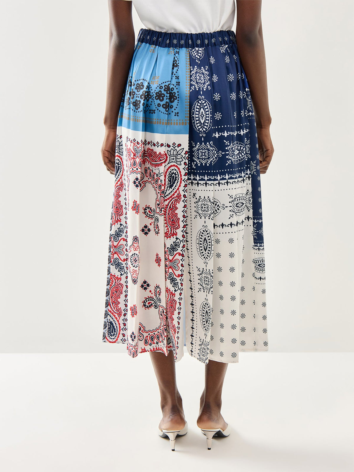 Weekend Luna Pleated Printed Skirt