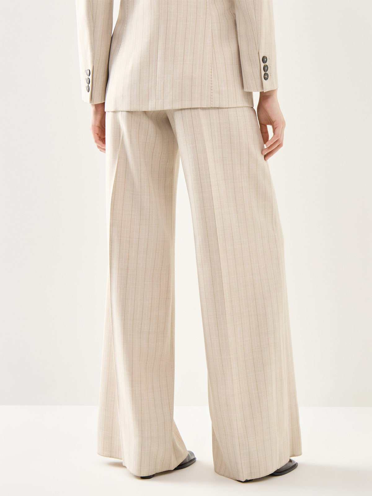 Marella Skipper Pinstriped Tailored Trouser