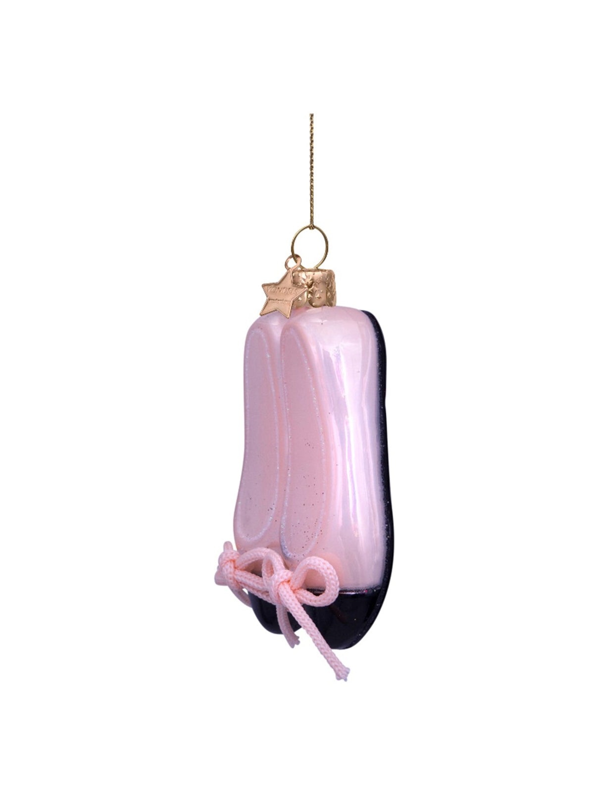 Ballet Shoes Glass Christmas Hanging Decoration