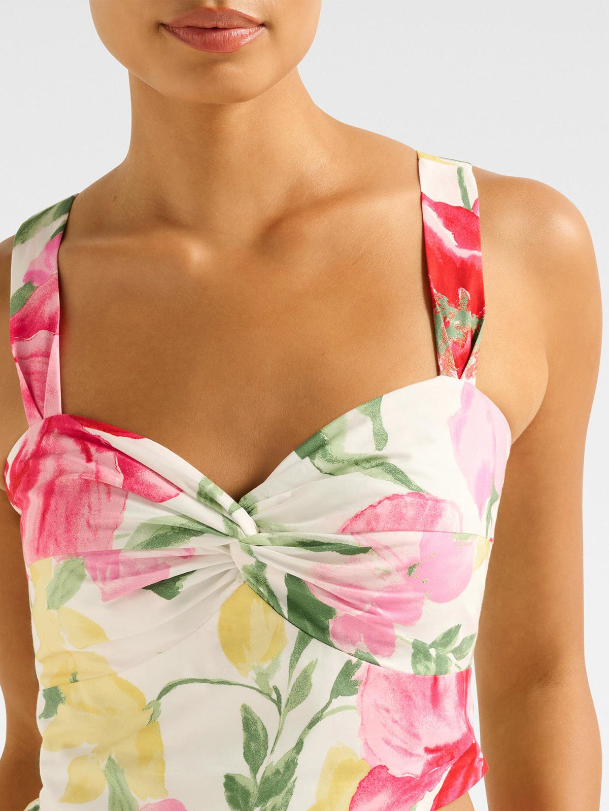 Talia Twist Front Bustier Top