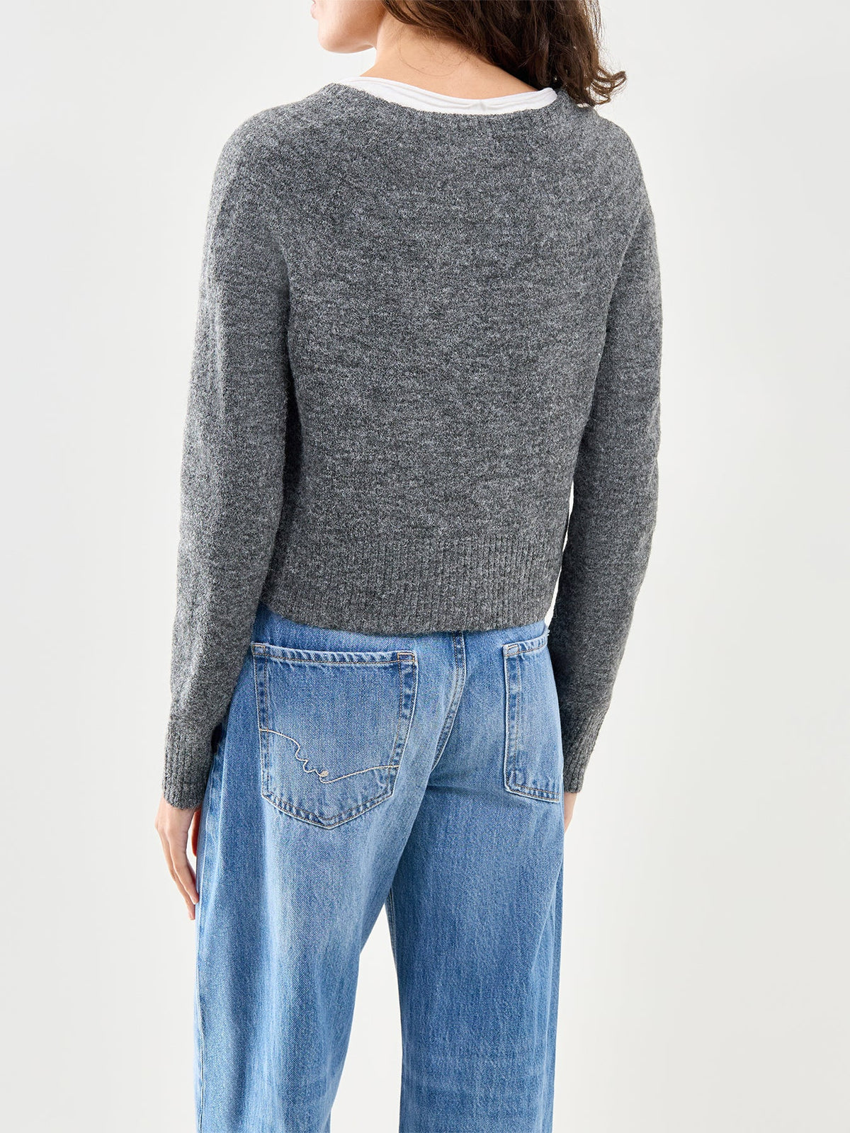 School Girl Cardigan Grey