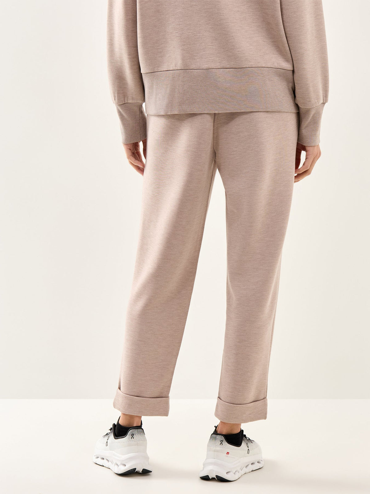 The Rolled Cuff Pant 25 Taupe Marl