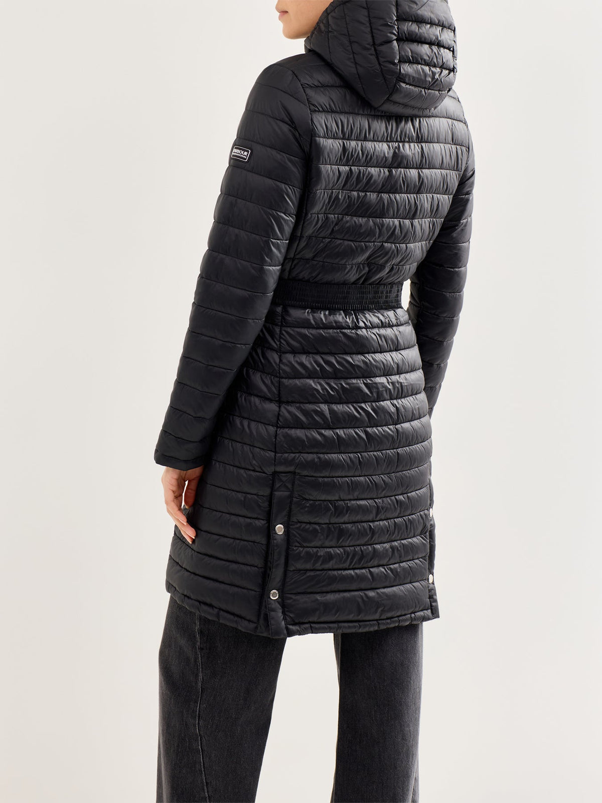Longline Jada Puffer Jacket Black