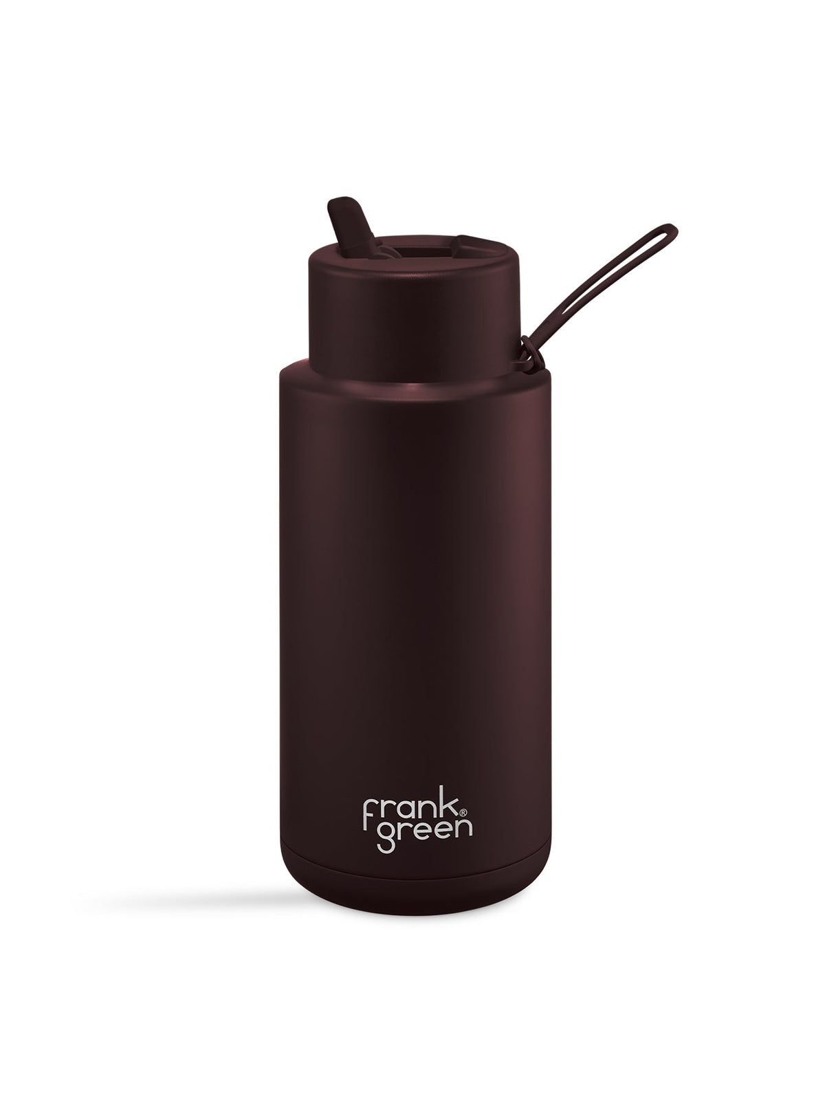 Ceramic reusable water bottle Chocolate brown