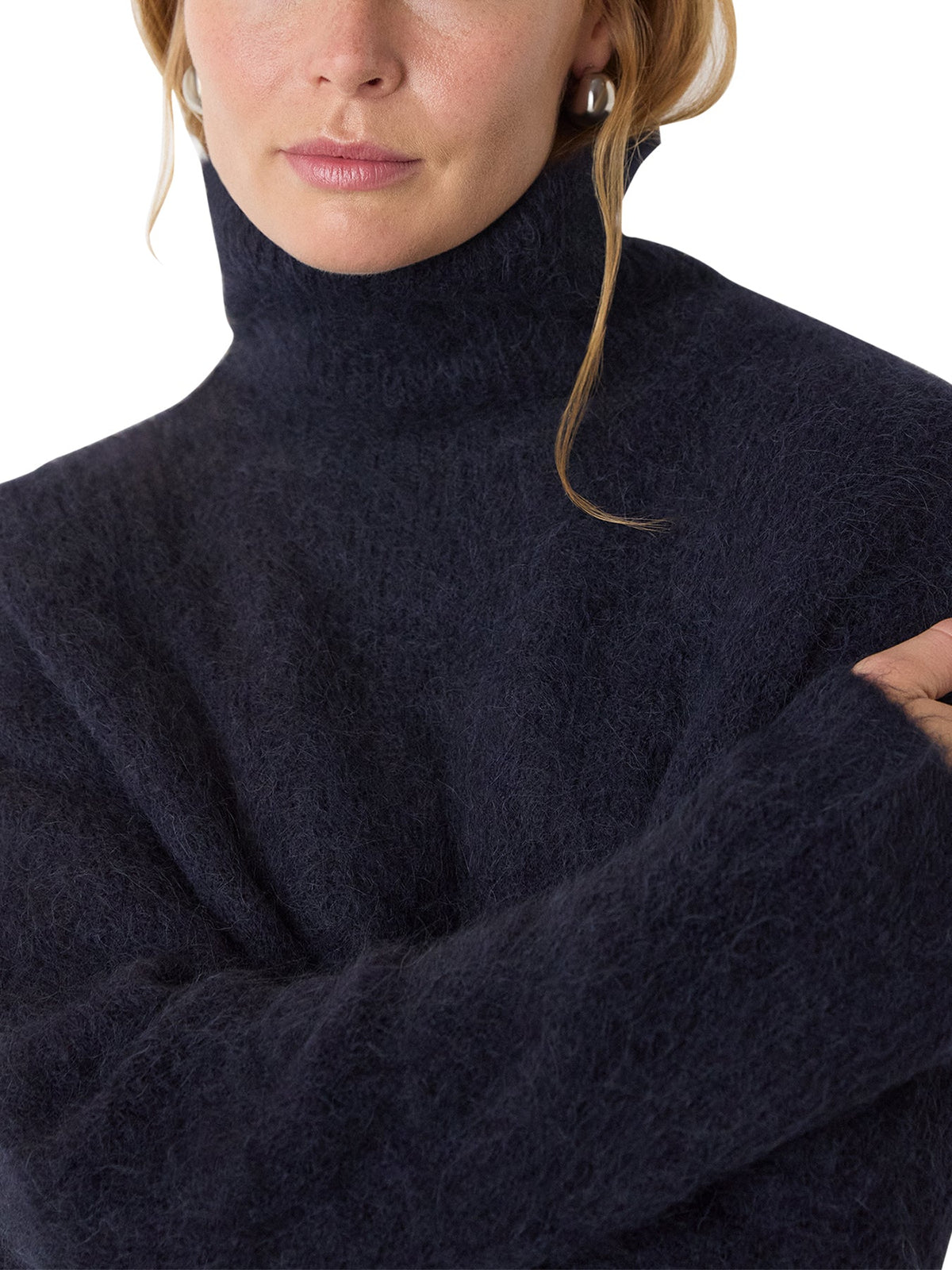 Alpaca Blend Funnel Knit