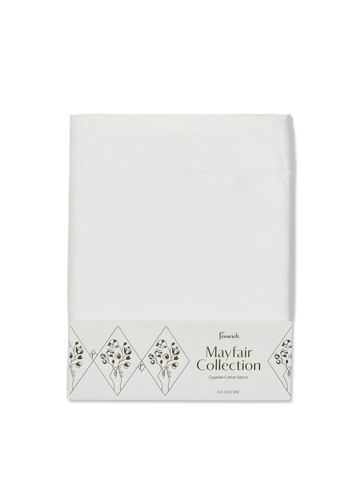 Mayfair Flat Sheet King White