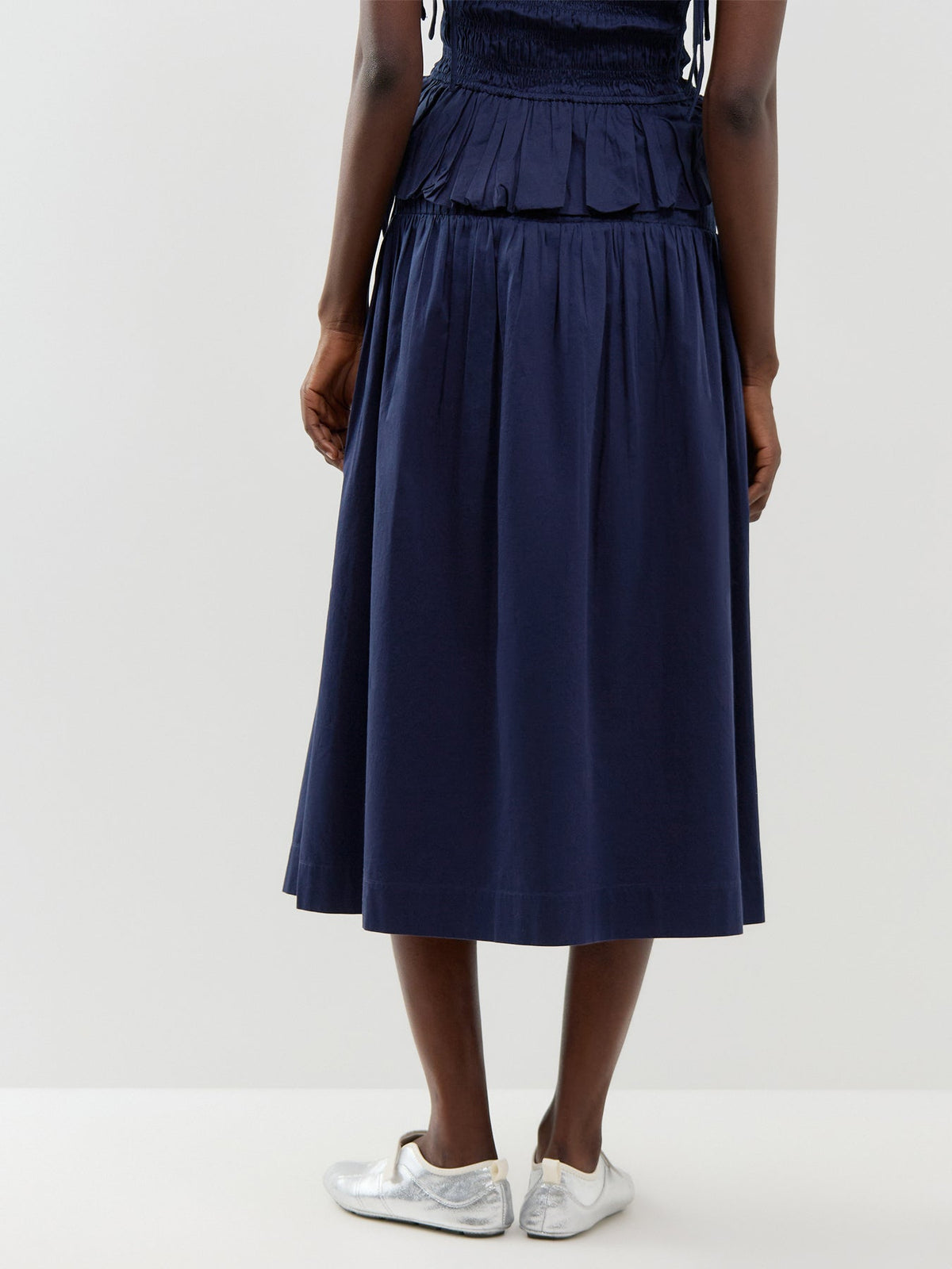 Josie Midi Skirt Navy