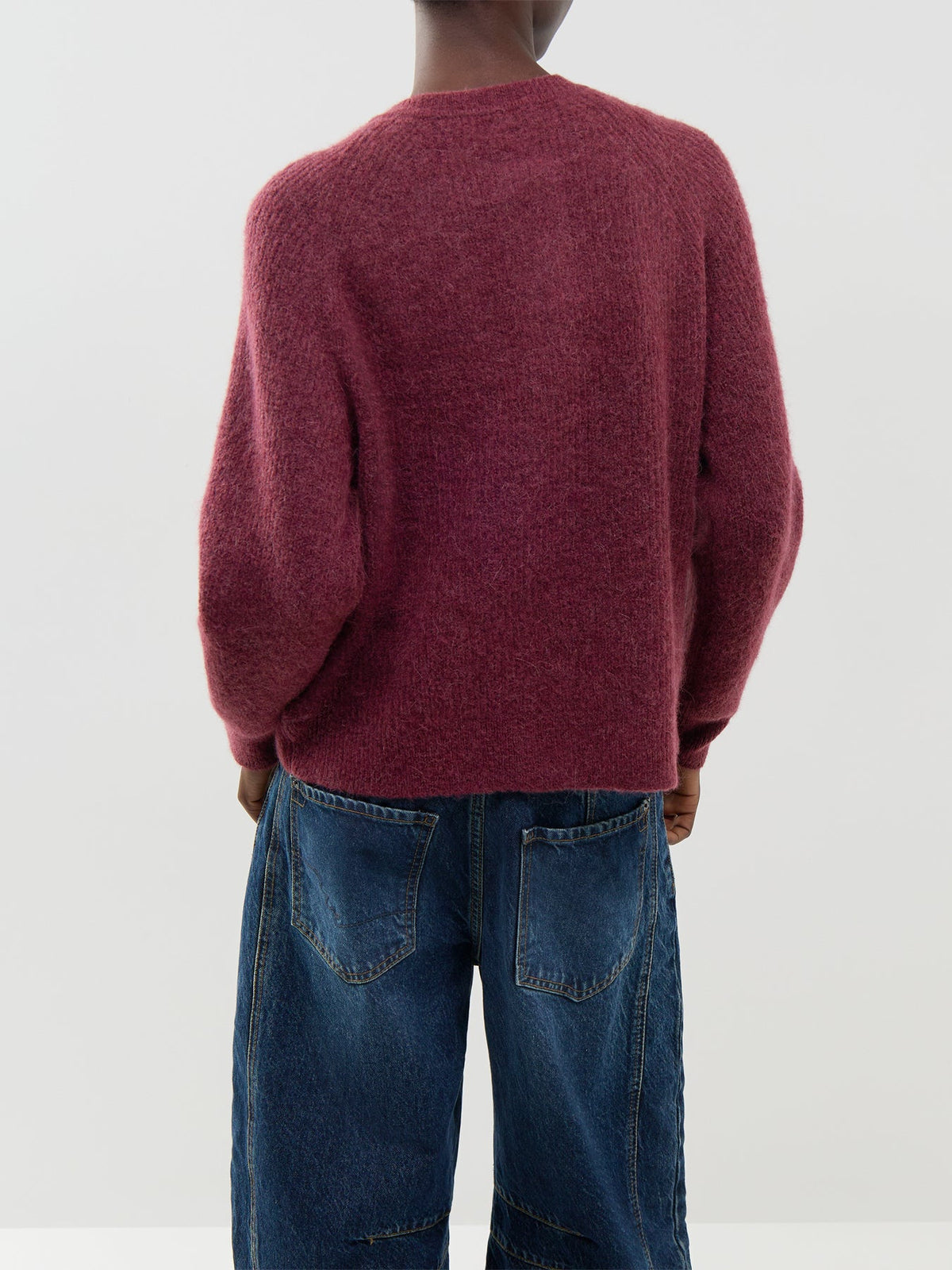 Lulu Knit Short Cardigan Burgundy