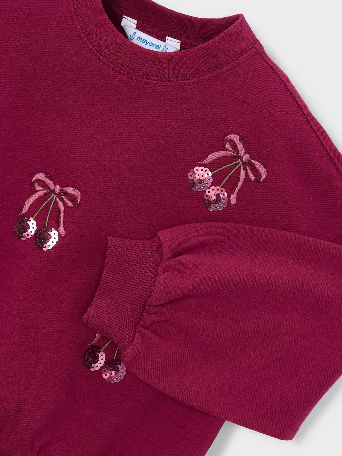 Kids' Embroidered Sweatshirt Pink