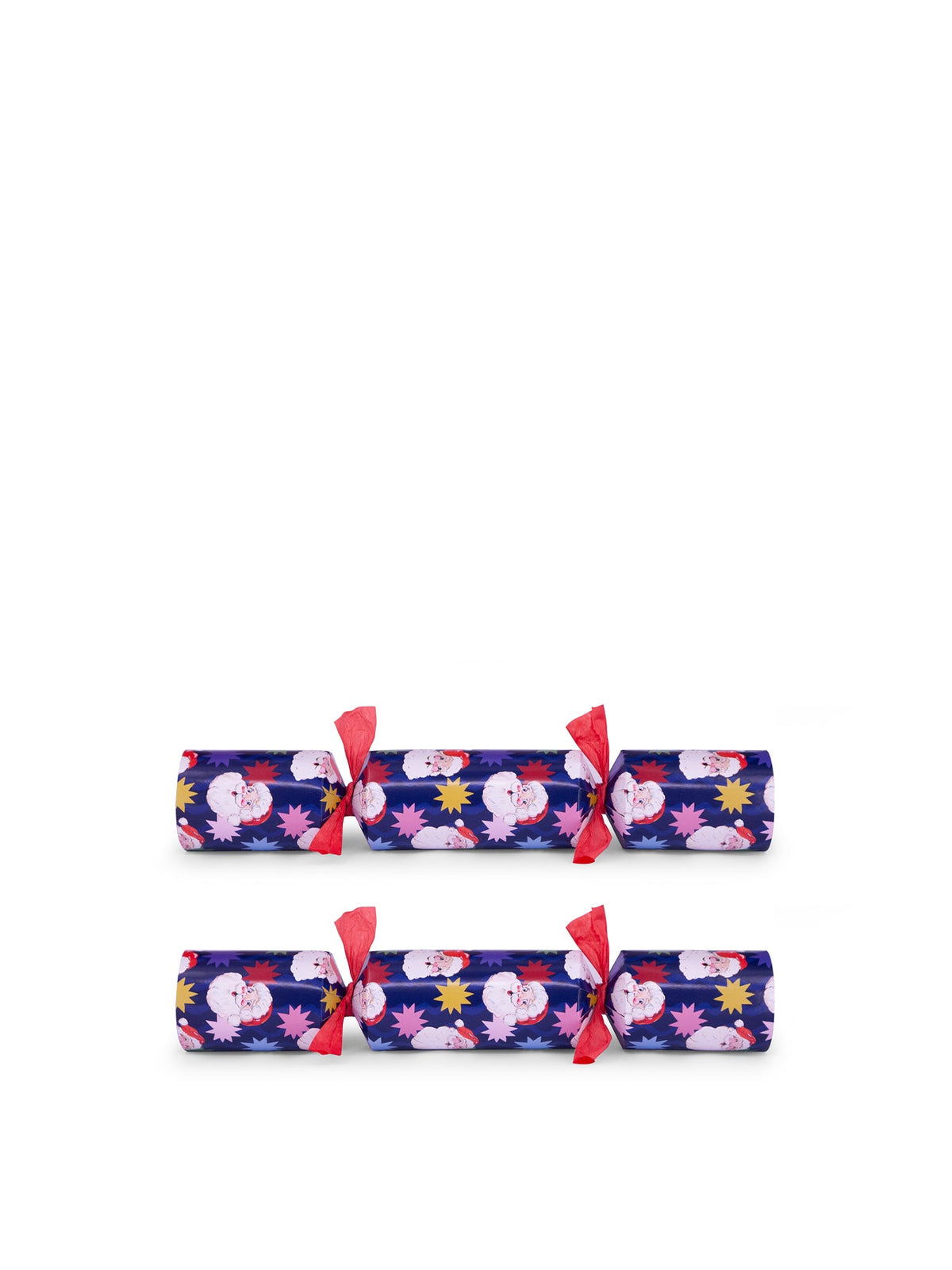 Starstruck Santa 12-Inch Christmas Crackers - Blue