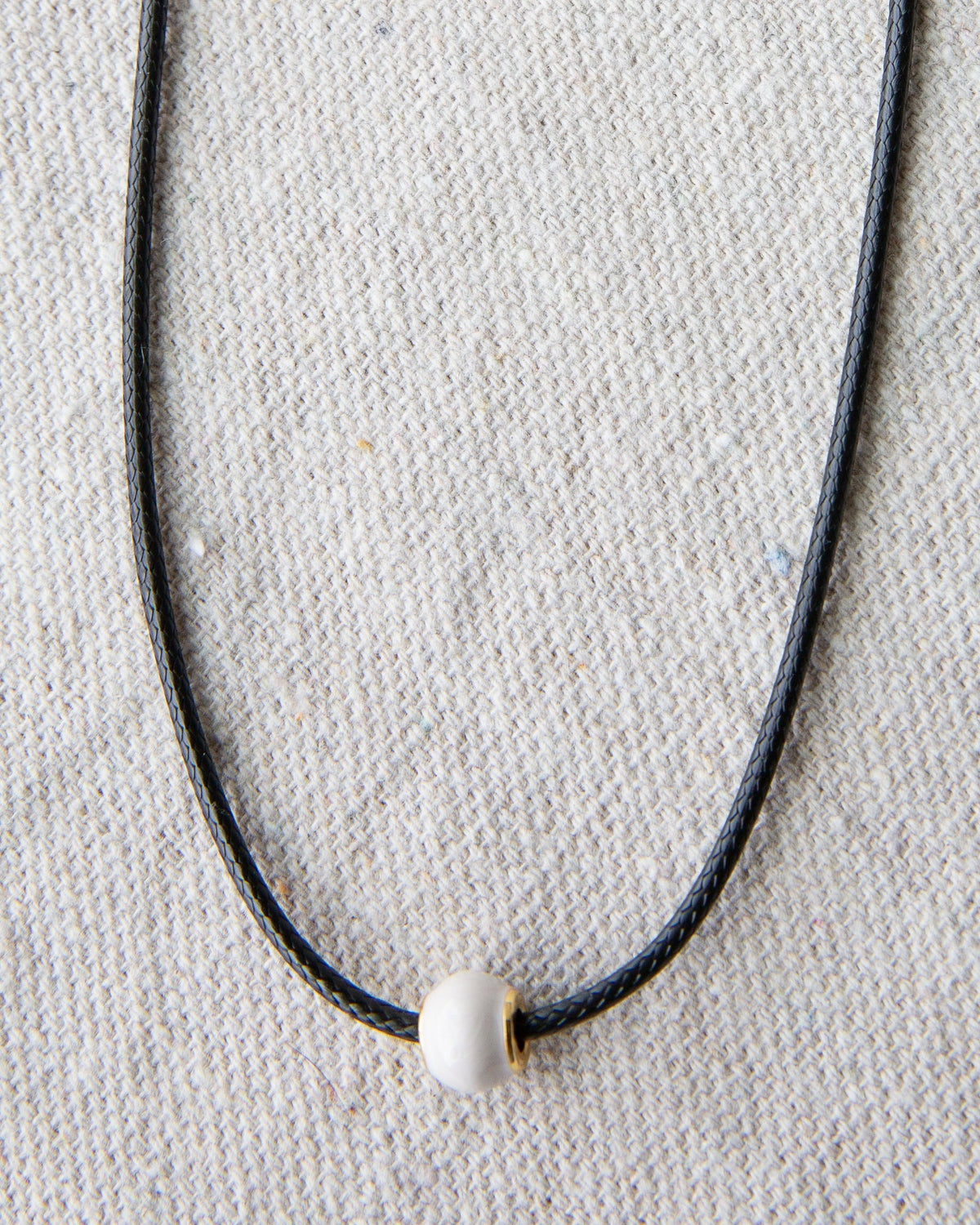 Pearl and Cord Necklace