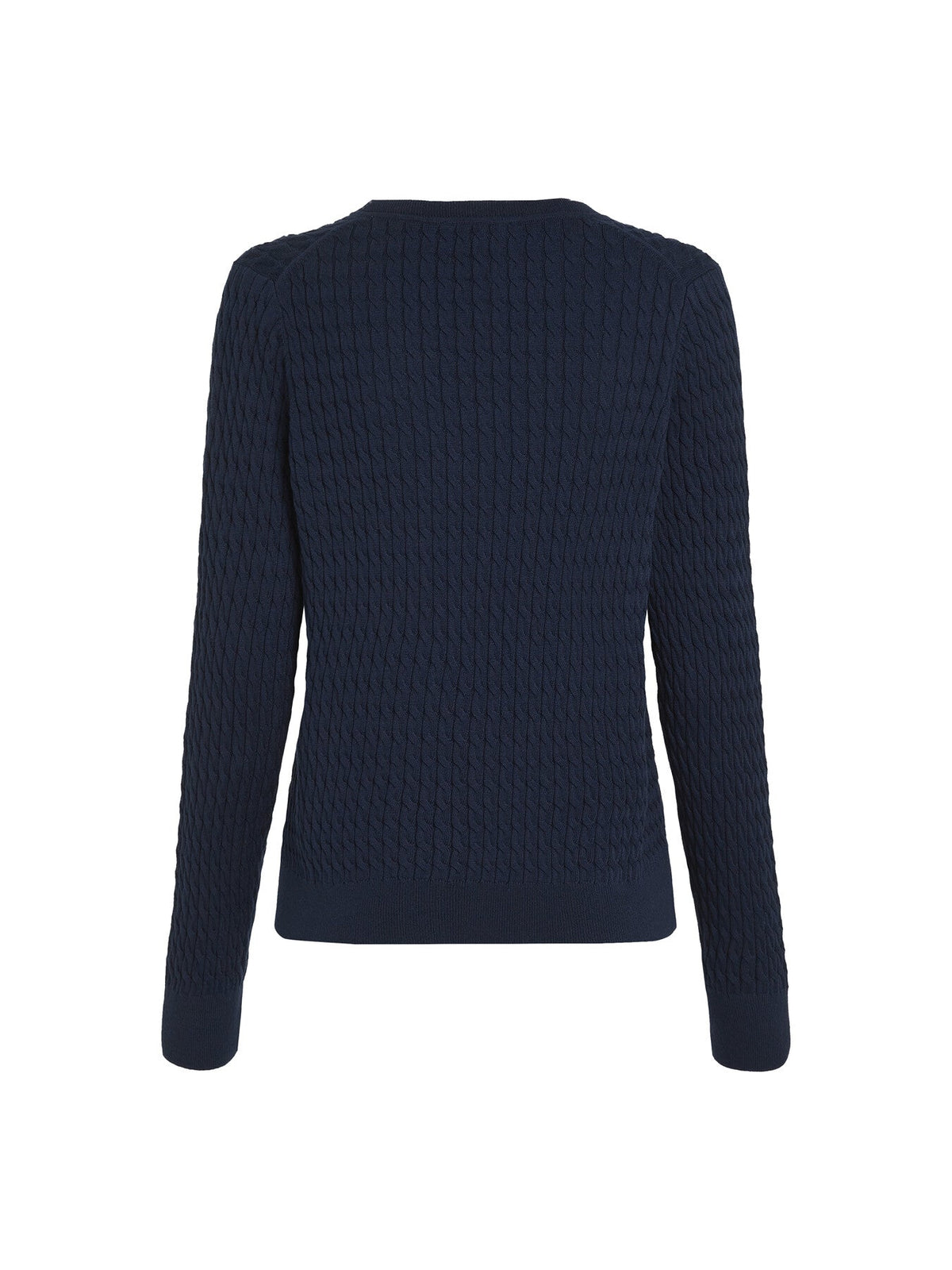 Cotton Cable V-Neck Sweater