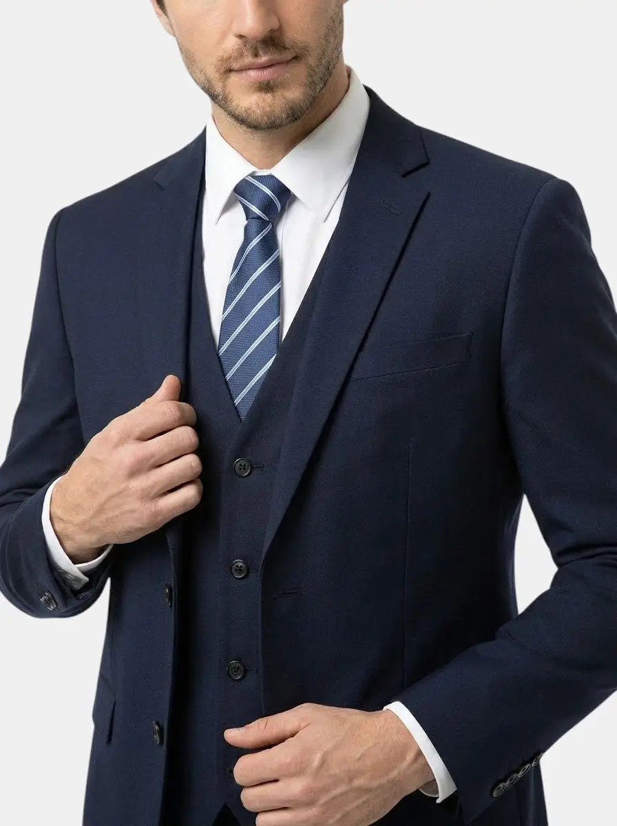 Troy Men's Three-Piece Suit | Tailored Fit, Classic Style