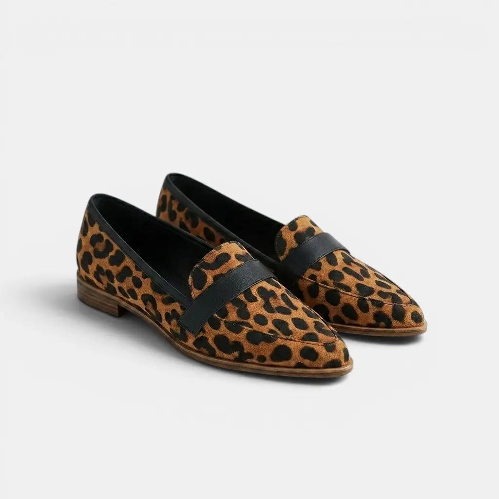 Women's Elegant Leather Loafers | Chic Black Penny Loafers for Everyday Wear