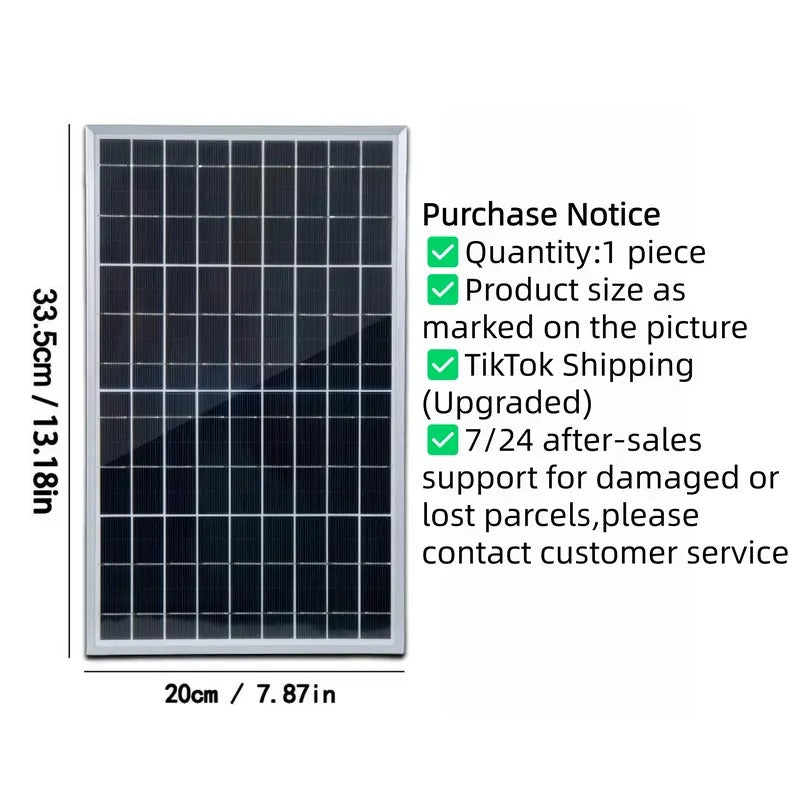 12V Flexible Solar Panel Kit with 100A Charge Controller, Extension Cords & Clips for Car Battery, RV, Boat & Off-Grid Use