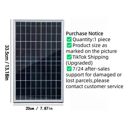 12V Flexible Solar Panel Kit with 100A Charge Controller, Extension Cords & Clips for Car Battery, RV, Boat & Off-Grid Use