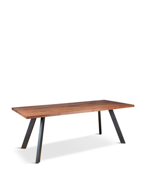 Madrid Table Walnut Straight Edge