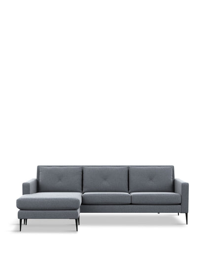 Brunel Corner Chaise Boucle Steel