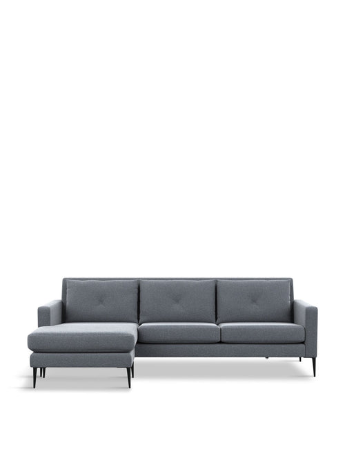 Brunel Corner Chaise Boucle Steel