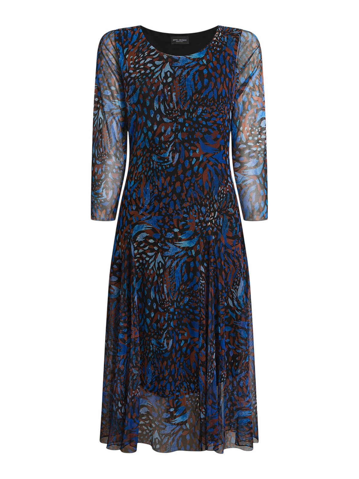 Sheer Printed Dress