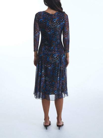 Sheer Printed Dress