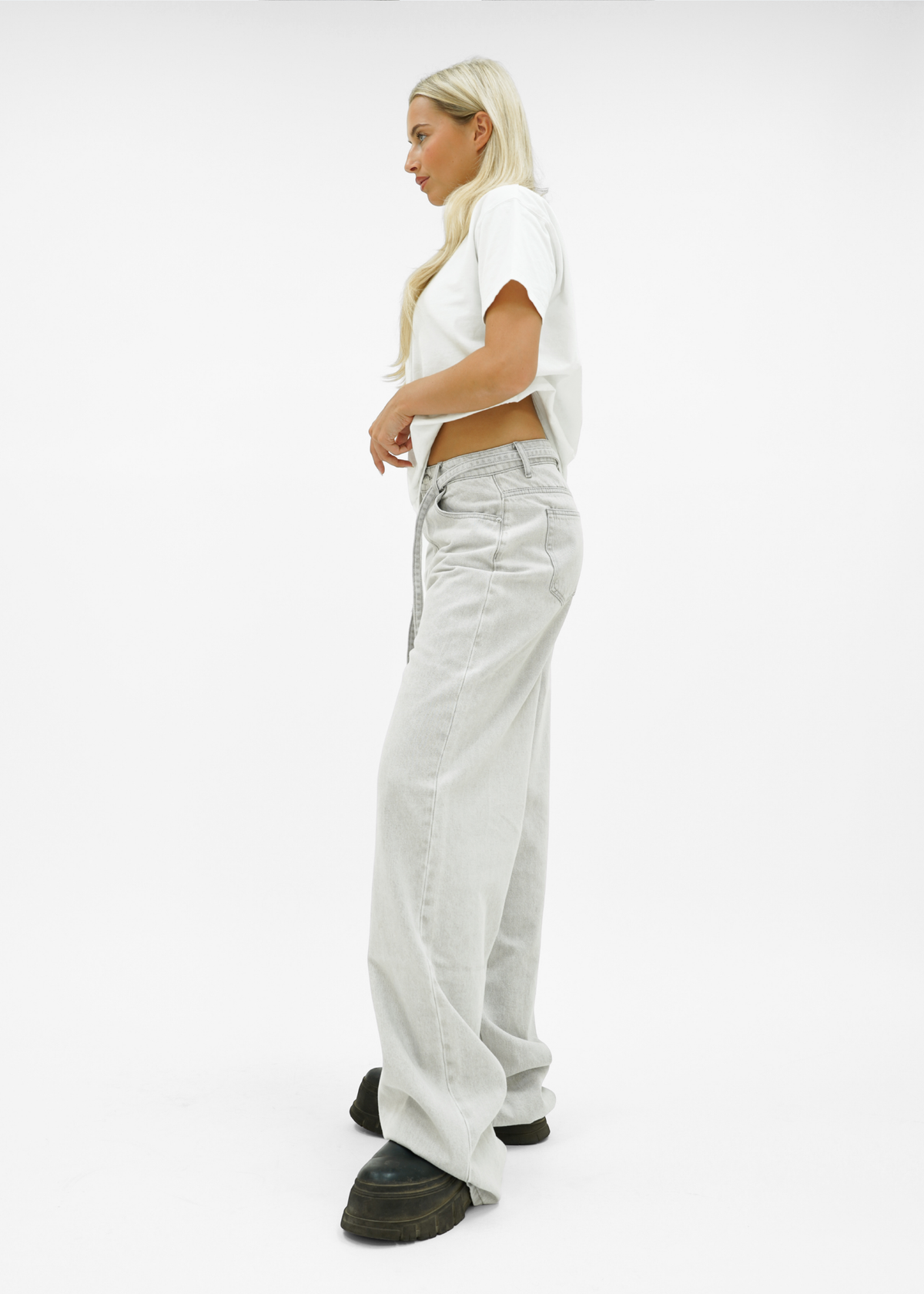 Baggy jeans light washed grey (tall)