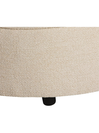 Round Fabric Footstool