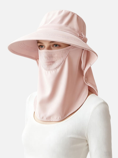 Wide Brim Neck Flap Sun Hat