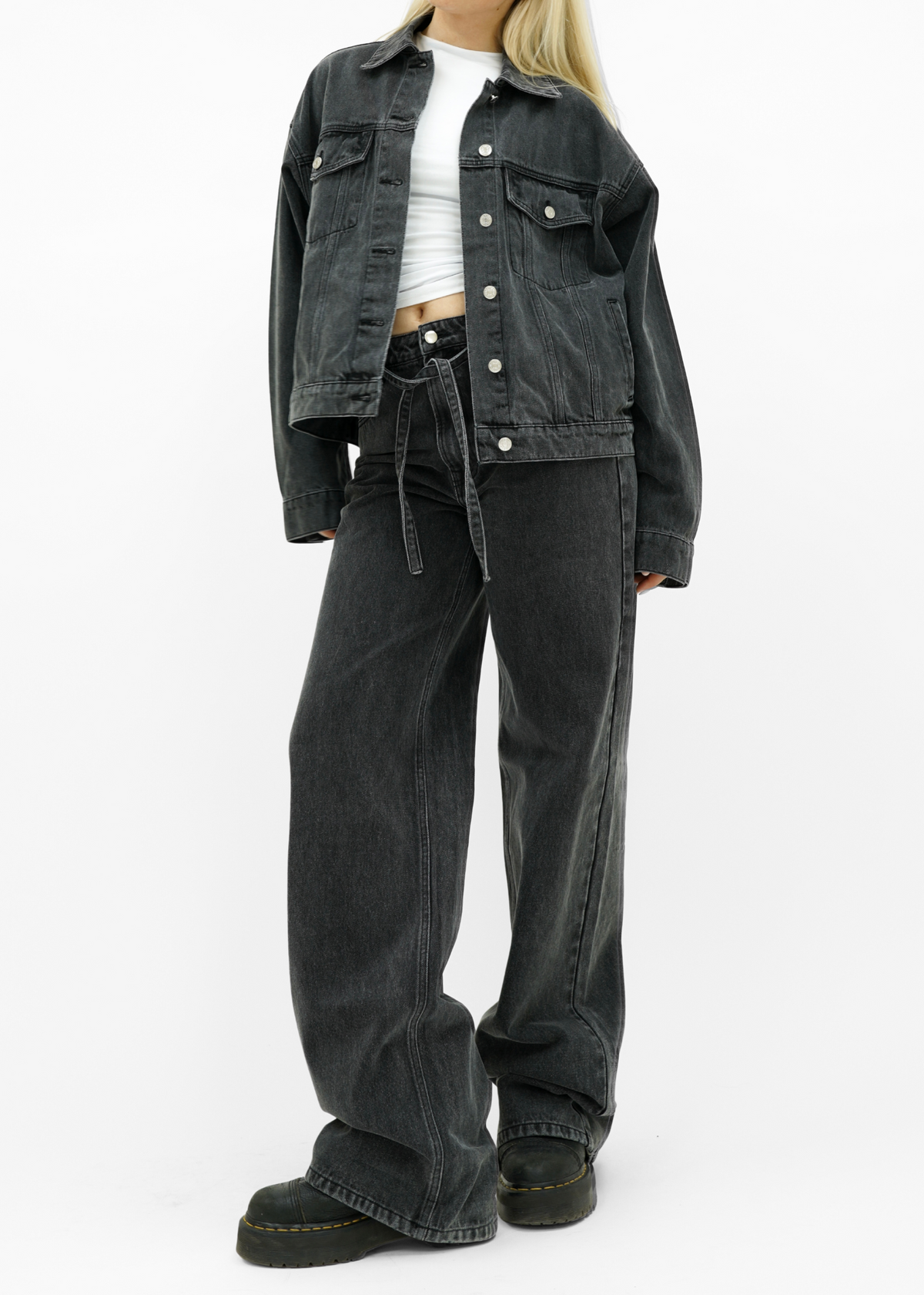 Baggy jeans dark washed grey (tall)