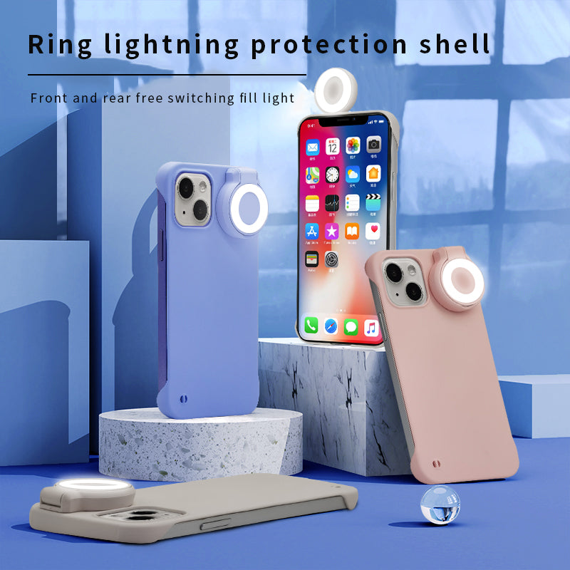 Ring Selfie Flip Light iPhone Case - 3 Colors