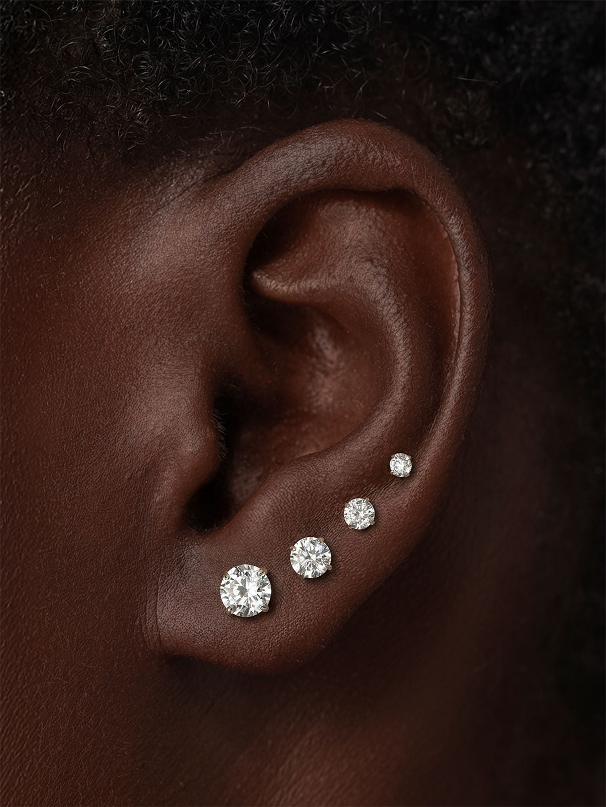 KOSINER Titanium Classic Flat Back Stud
