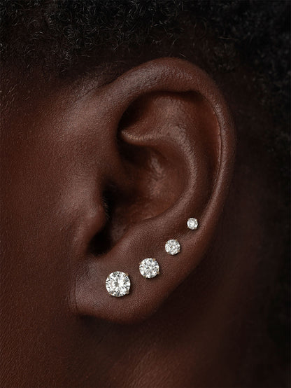 KOSINER Titanium Classic Flat Back Stud