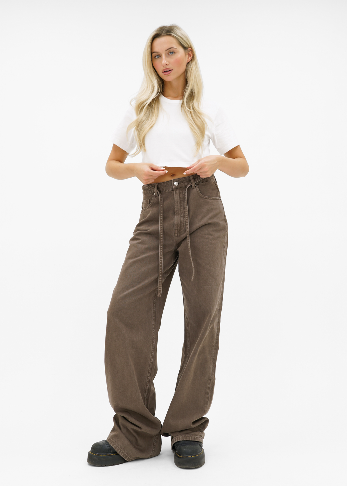 Baggy jeans washed brown (tall)