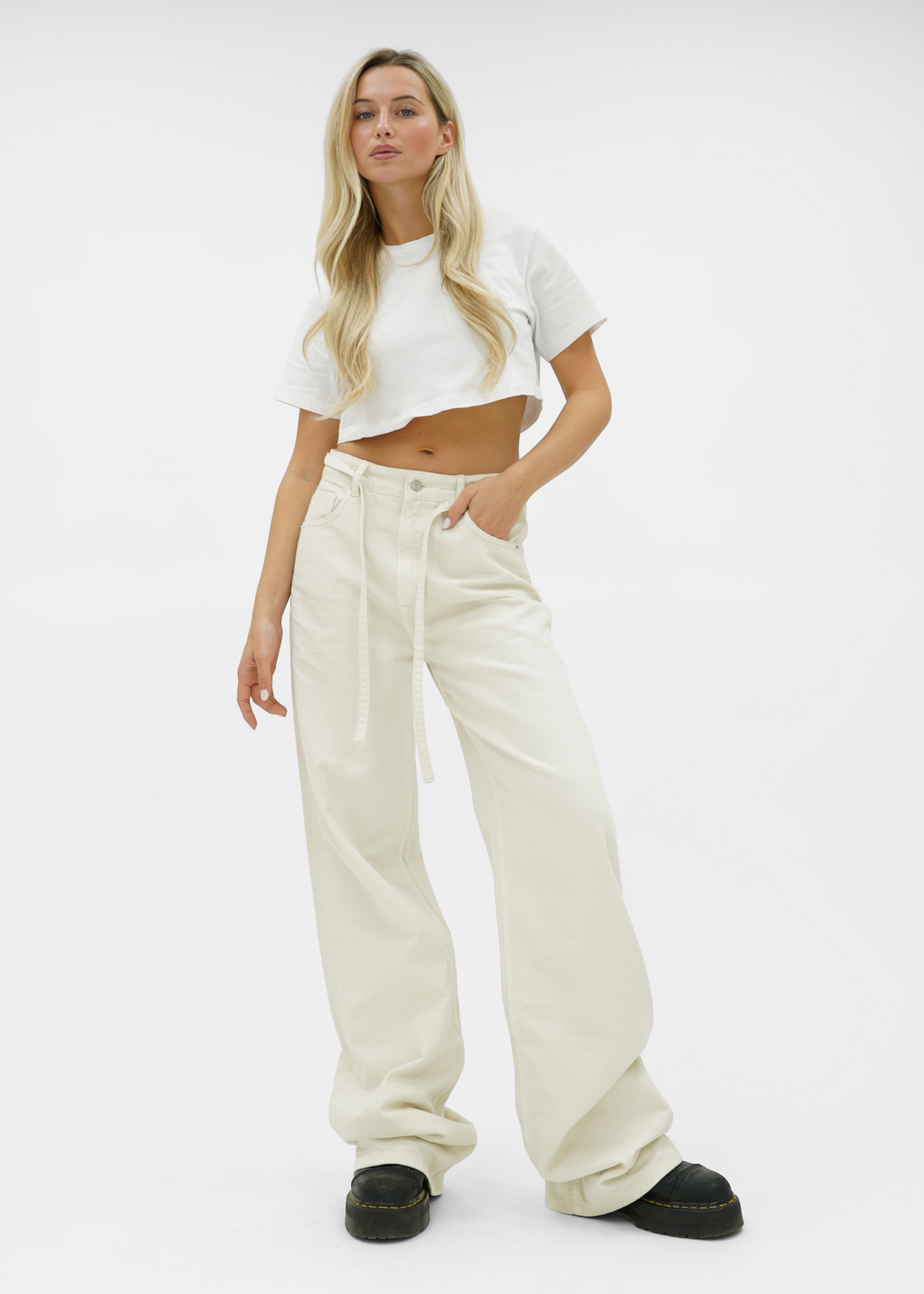 Baggy jeans crème (tall)