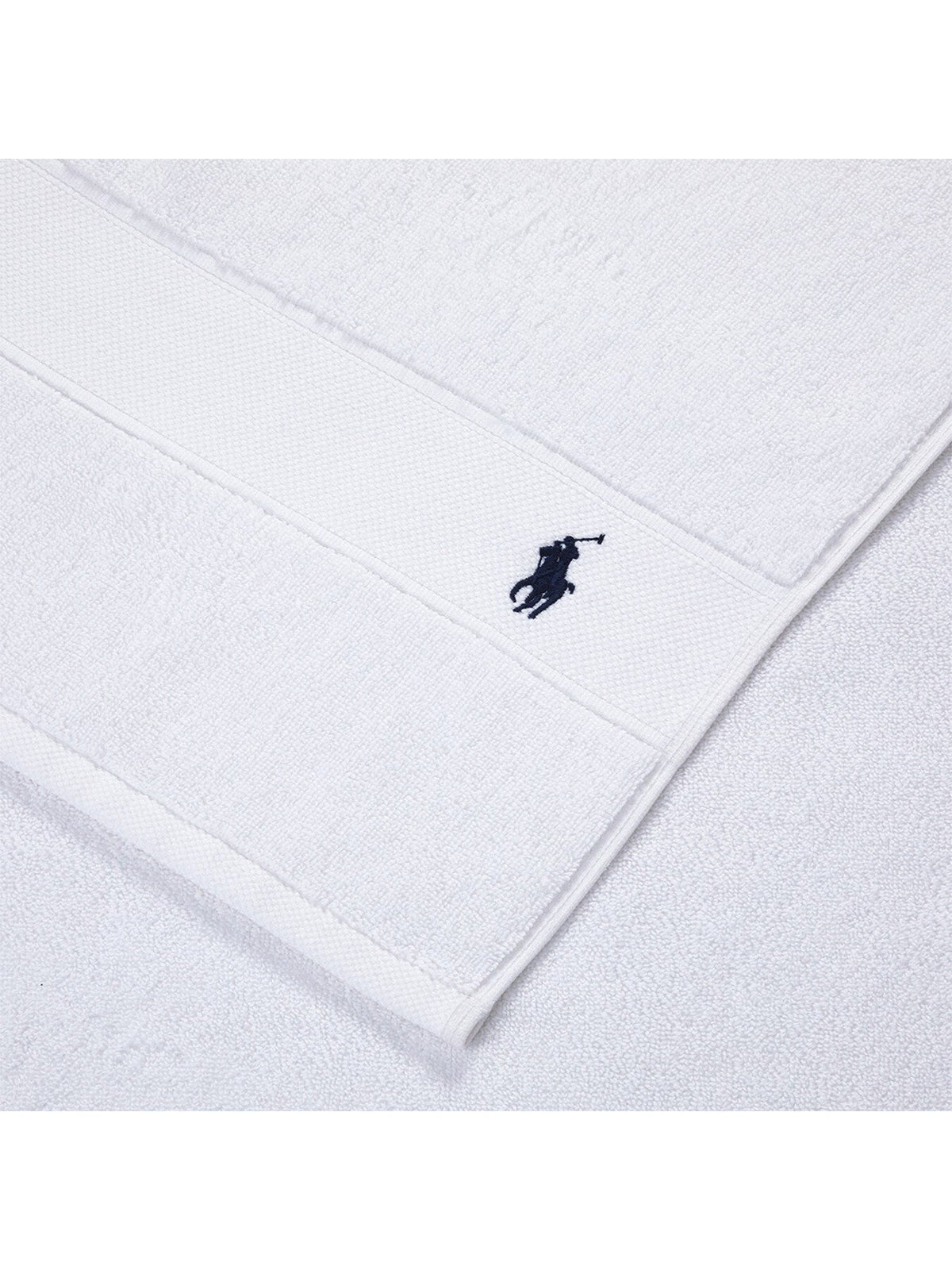 Polo Player Hand Towel White