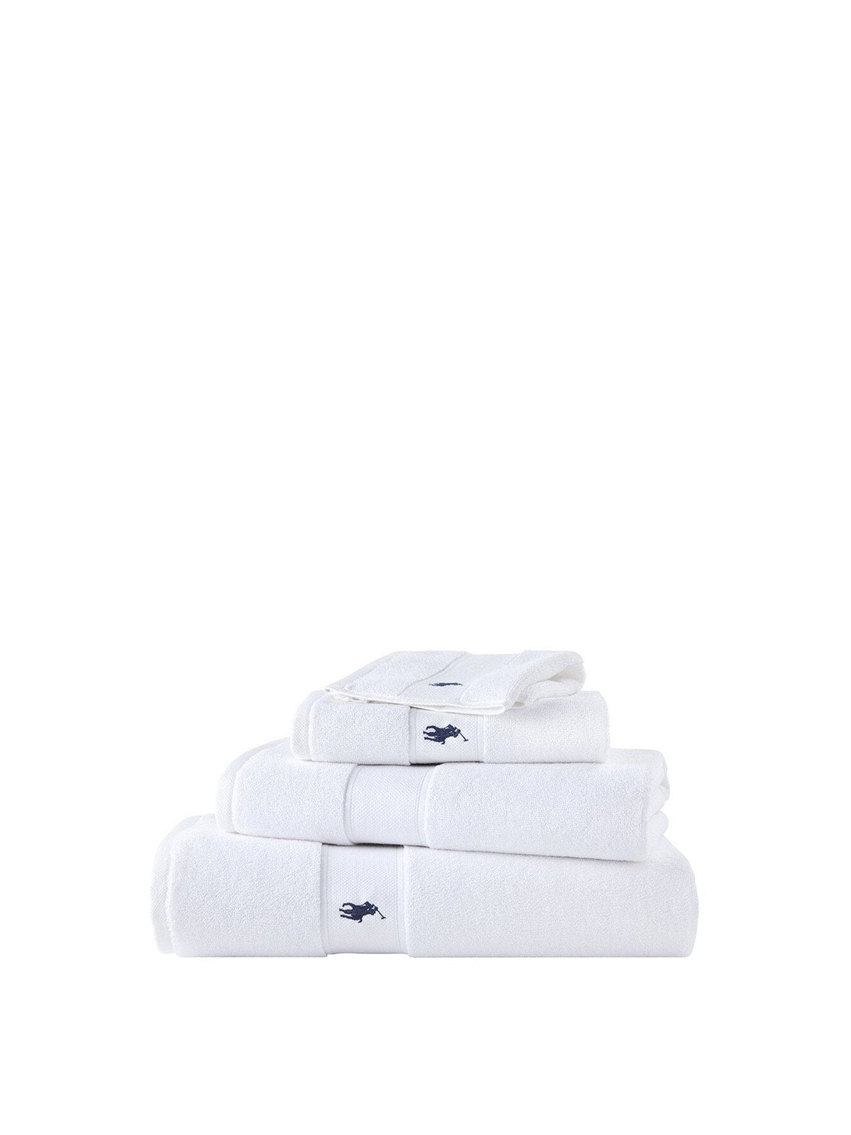 Polo Player Bath Towel White