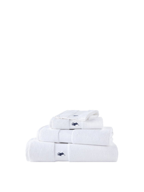 Polo Player Bath Towel White