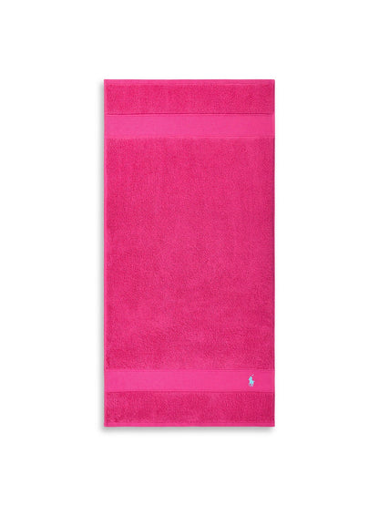 Polo Player Hand Towel Pink