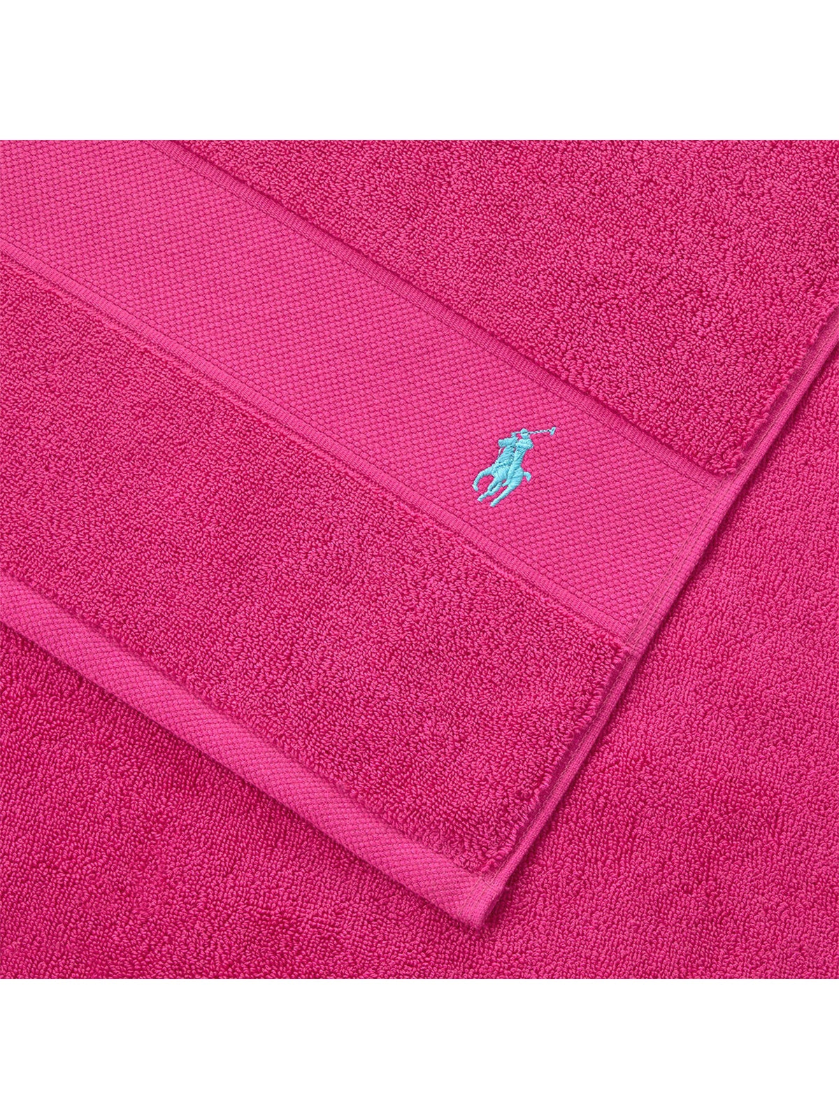Polo Player Hand Towel Pink