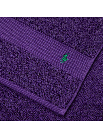 Polo Player Bath Towel Purple