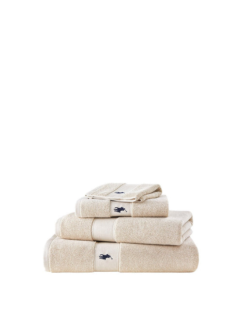 Polo Player Bath Towel Pale Oak