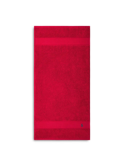 Polo Player Hand Towel Red