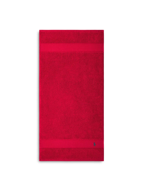Polo Player Hand Towel Red