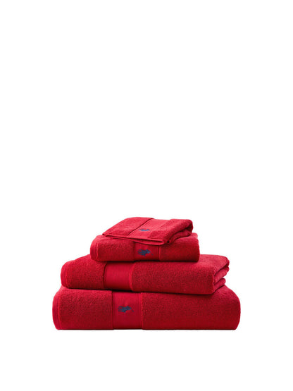 Polo Player Bath Sheet Red